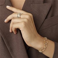 Vicenza - Piazzetta Palladio 2 - Anello Marco Bicego Donna Marrakech Onde in Oro giallo Diamante 0.16 Ct AG350-B - AG350-B
